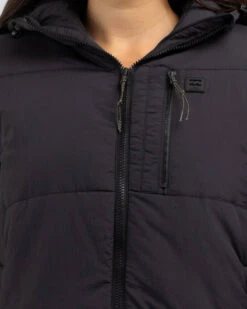 Billabong Transport Hooded Puffer Jacket 8 Billabong Transport Hooded Puffer Jacket -Fashion Women 20331471 01 RT XL