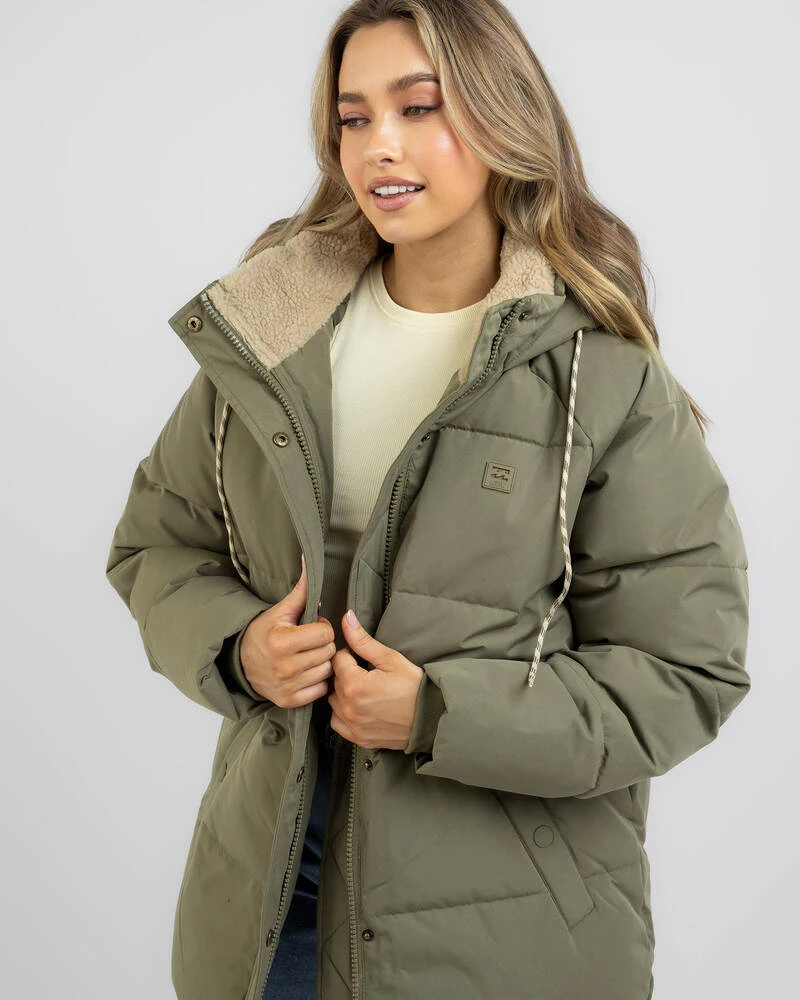 Billabong Artic Shores Hooded Puffer Jacket 1 Billabong Artic Shores Hooded Puffer Jacket