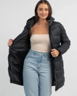 Roxy Ocean Peaks Hooded Puffer Jacket