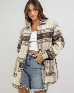 Fashion Women 34 Roxy Check It Out Jacket