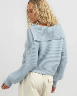 Midnight Sky Knit Jumper -Fashion Women 20336352 01 LT XL