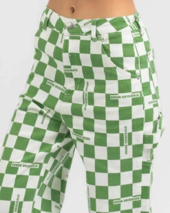 Guess Originals Checkered Carpenter Pants 7 Guess Originals Checkered Carpenter Pants -Fashion Women 20337759 01 RT XL