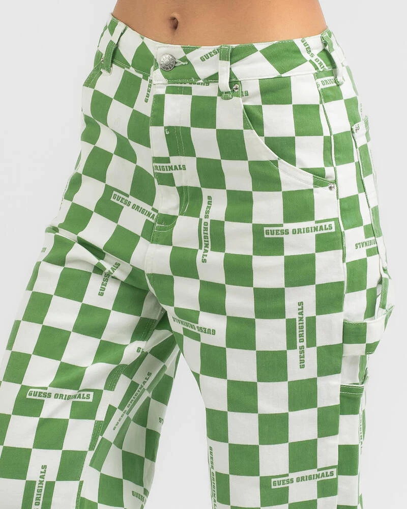 Guess Originals Checkered Carpenter Pants 4 Guess Originals Checkered Carpenter Pants - Image 4