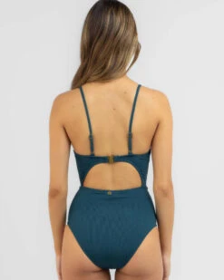 Valentina Twist Slinky Rib One Piece Swimsuit -Fashion Women 20340363 04 TP XL