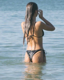 Rusty Sandalwood Midi Side Tie Bikini Bottom