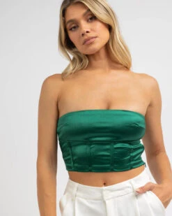 Can't Talk Bustier Tube Top
