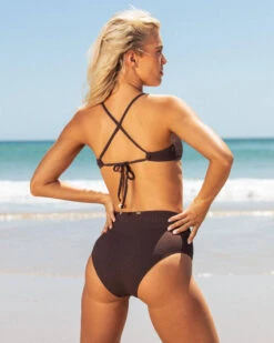 Lotus Scrunch High Waisted Bikini Bottom