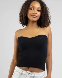 Autumn Knit Tube Top