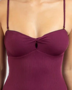 Amara Rib Twist One Piece Swimsuit 9 Amara Rib Twist One Piece Swimsuit -Fashion Women 20344392 06 TP XL