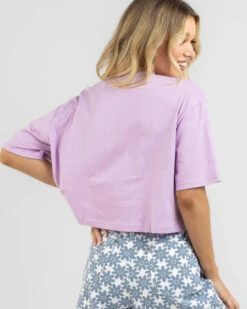 RVCA Happy Daisy Half Rummage T-Shirt -Fashion Women 20346363 01 LT XL