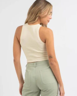 Basic Rib Tank Top 6 Basic Rib Tank Top -Fashion Women 20347064 03 LT XL