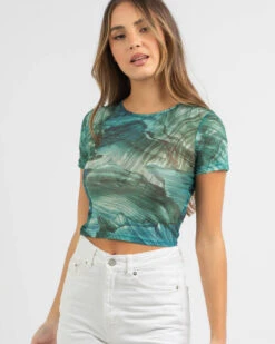Forks Mesh Tee -Fashion Women 20347140 01 TP XL