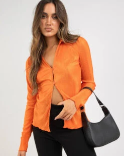 Brunch Babe Plisse Shirt