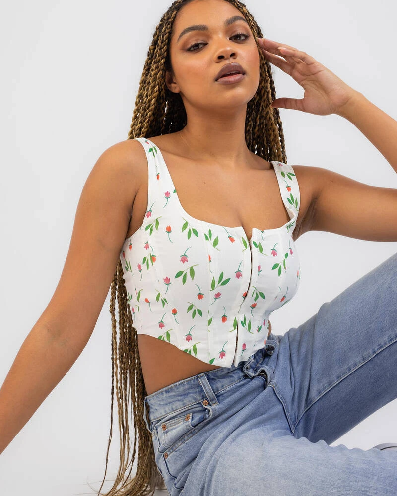 Cottage Garden Corset Top 1 Cottage Garden Corset Top