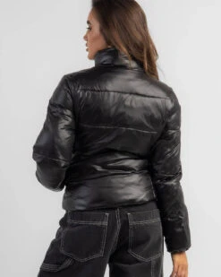 Calvin Klein Shiny Crop Jacket 6 Calvin Klein Shiny Crop Jacket -Fashion Women 20348092 01 LT XL