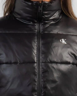 Calvin Klein Shiny Crop Jacket 7 Calvin Klein Shiny Crop Jacket -Fashion Women 20348092 01 RT XL