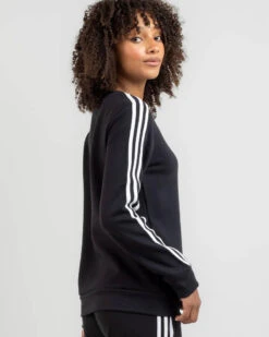 ADIDAS Essentials 3 Stripe Long Sleeve T-Shirt 6 ADIDAS Essentials 3 Stripe Long Sleeve T-Shirt -Fashion Women 20349102 01 LT XL