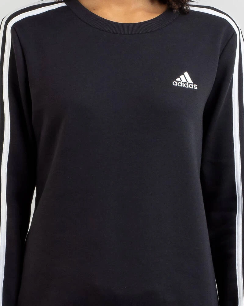 ADIDAS Essentials 3 Stripe Long Sleeve T-Shirt 4 ADIDAS Essentials 3 Stripe Long Sleeve T-Shirt - Image 4