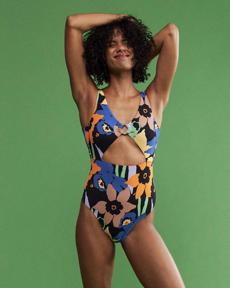 Roxy Color Jam One Piece Swimsuit 1 Roxy Color Jam One Piece Swimsuit