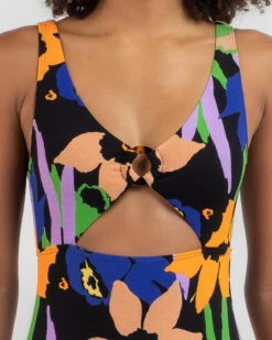 Roxy Color Jam One Piece Swimsuit 8 Roxy Color Jam One Piece Swimsuit -Fashion Women 20349494 01 RT XL