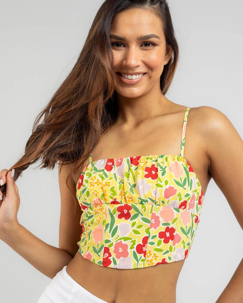 Summer Flowers Corset Top 1 Summer Flowers Corset Top
