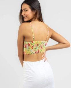 Summer Flowers Corset Top 6 Summer Flowers Corset Top -Fashion Women 20350046 01 LT XL