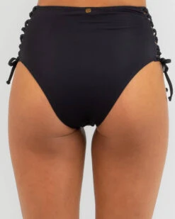 Akira Tie High Waisted Bikini Bottom -Fashion Women 20350581 01 RT XL