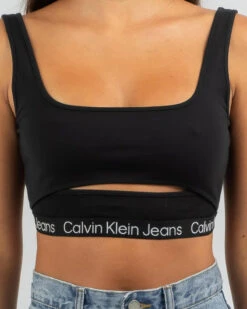 Calvin Klein Tape Strappy Milano Tank Top -Fashion Women 20352866 03 RT XL