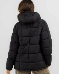 Billabong Adventure Division Venture On Hooded Puffer Jacket 6 Billabong Adventure Division Venture On Hooded Puffer Jacket -Fashion Women 20353549 01 LT XL