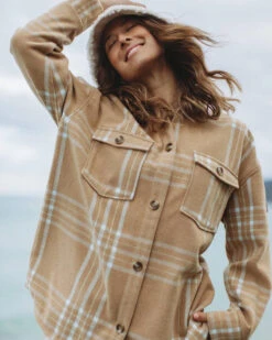 Roxy Check The Swell Shacket 7 Roxy Check The Swell Shacket -Fashion Women 20355317 01 LT XL