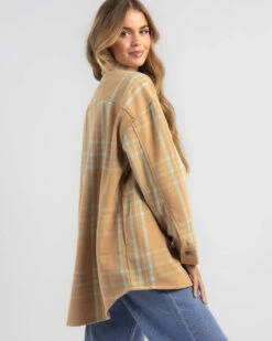 Roxy Check The Swell Shacket 9 Roxy Check The Swell Shacket -Fashion Women 20355317 01 TP XL