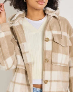 Flynn Hooded Shacket -Fashion Women 20355534 03 RT XL