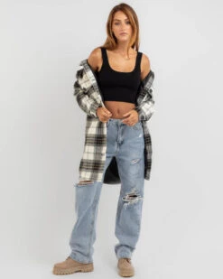 Roxie Long Shacket -Fashion Women 20355590 03 TP XL