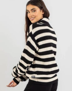 HURLEY Alice Striped Knit 6 HURLEY Alice Striped Knit -Fashion Women 20355742 01 LT XL