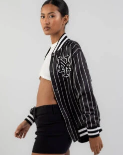 Fashion Women 24 NEW ERA New York Mets Varsity Jacket