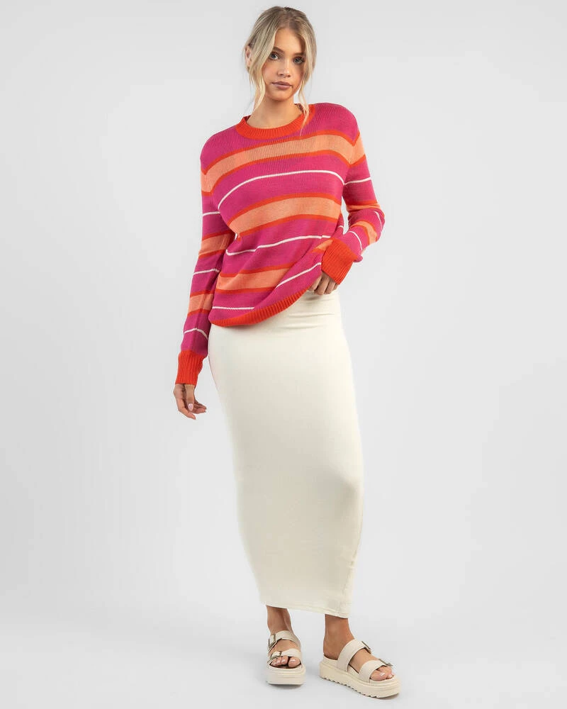 Avril Stripe Crew Neck Knit Jumper 3 Avril Stripe Crew Neck Knit Jumper - Image 3