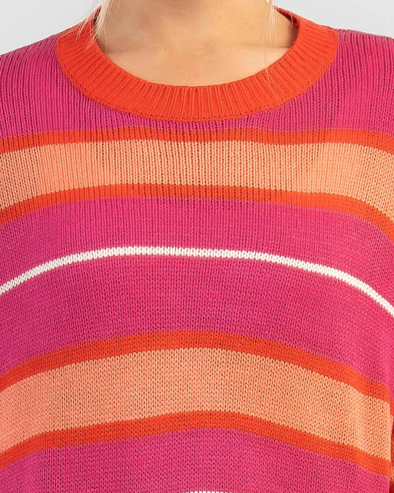 Avril Stripe Crew Neck Knit Jumper 4 Avril Stripe Crew Neck Knit Jumper - Image 4