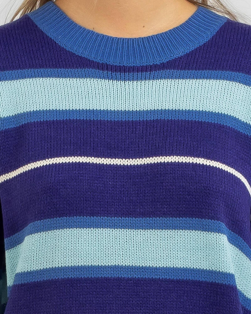 Avril Stripe Crew Neck Knit Jumper 4 Avril Stripe Crew Neck Knit Jumper - Image 4