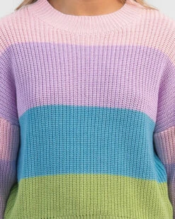 Gelato Stripe Crew Neck Knit Jumper -Fashion Women 20356364 01 RT XL