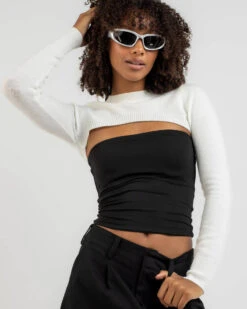 Tana Long Sleeve Knit Shrug -Fashion Women 20356395 03 LT XL