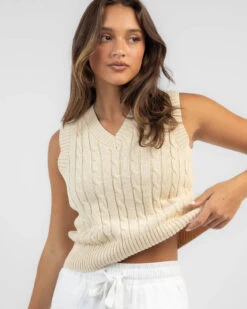 On Campus Cable Knit Vest