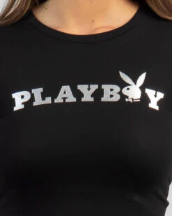 Playboy Bunny O Baby Tee -Fashion Women 20356647 02 RT XL