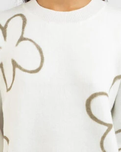 Boo Crew Neck Knit Jumper 8 Boo Crew Neck Knit Jumper -Fashion Women 20356953 01 RT XL