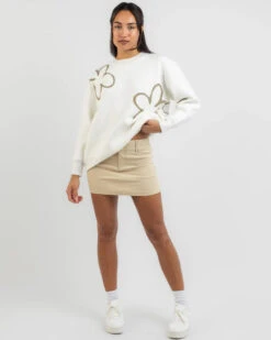 Boo Crew Neck Knit Jumper 9 Boo Crew Neck Knit Jumper -Fashion Women 20356953 01 TP XL