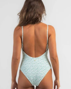 Rhythm Biscay Floral Smocked One Piece Swimsuit -Fashion Women 20357126 01 LT XL