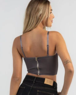 Stassie Mesh Corset Top -Fashion Women 20358078 02 LT XL