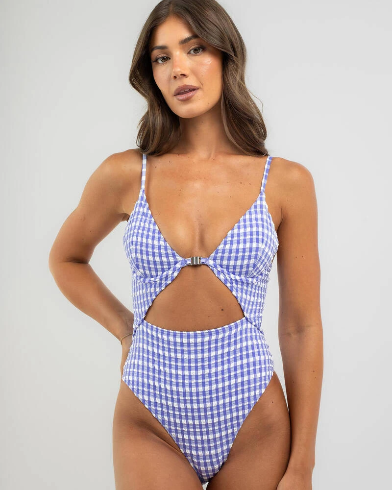 Billabong Wave Check Reese One Piece Swimsuit 2 Billabong Wave Check Reese One Piece Swimsuit - Image 2