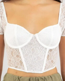 Duchess Lace Corset Top -Fashion Women 20359468 02 RT XL