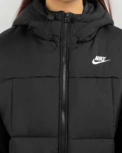 Nike Essential Classic Hooded Puffer Jacket -Fashion Women 20359735 01 RT XL
