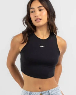 Nike Essential Rib Crop Tank Top